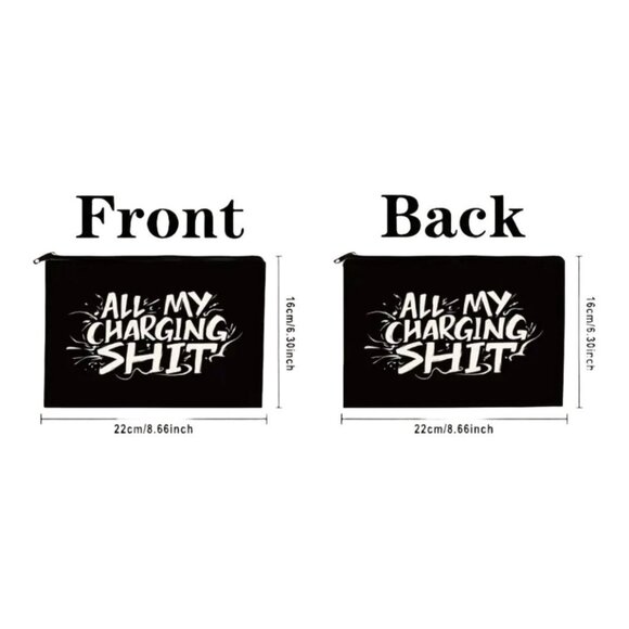 Charging Sh*t" Canvas Pouch - Picture 4 of 4